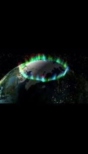 The Aurora Borealis as seen from space. NASA